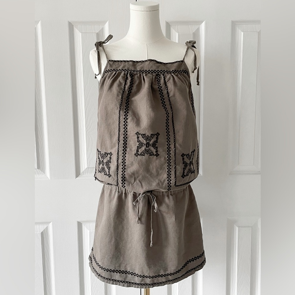 Zara Linen/Cotton Blend Tunic Dress Size XS